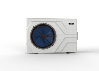 Thermopompe de piscine Moov Inverter à ventilateur latéral, vue de face