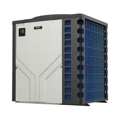 Thermopompe de piscine Moov Inverter MI1400, vue de trois quarts