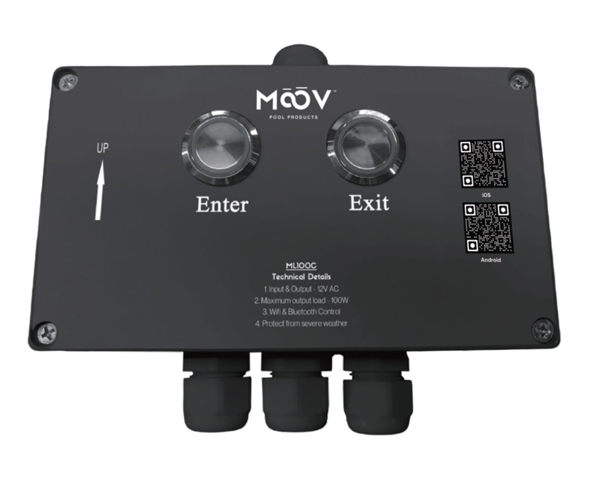 Moov ML100C – Contrôleur d'éclairage piscine Wi-Fi et Bluetooth