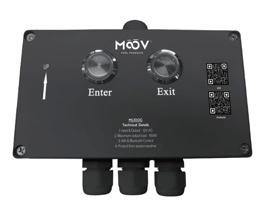 Moov ML100C – Contrôleur d'éclairage piscine Wi-Fi et Bluetooth